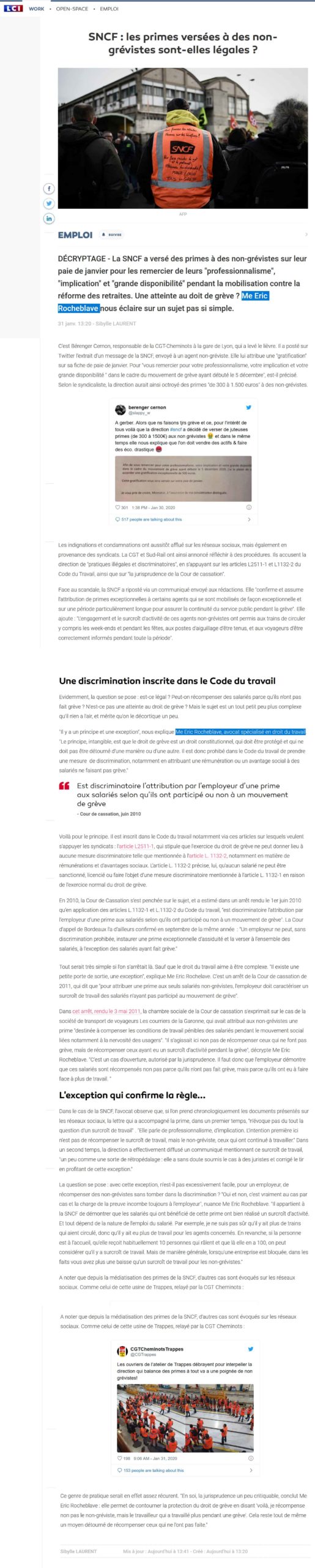 SNCF-primes-non-grévistes-légales