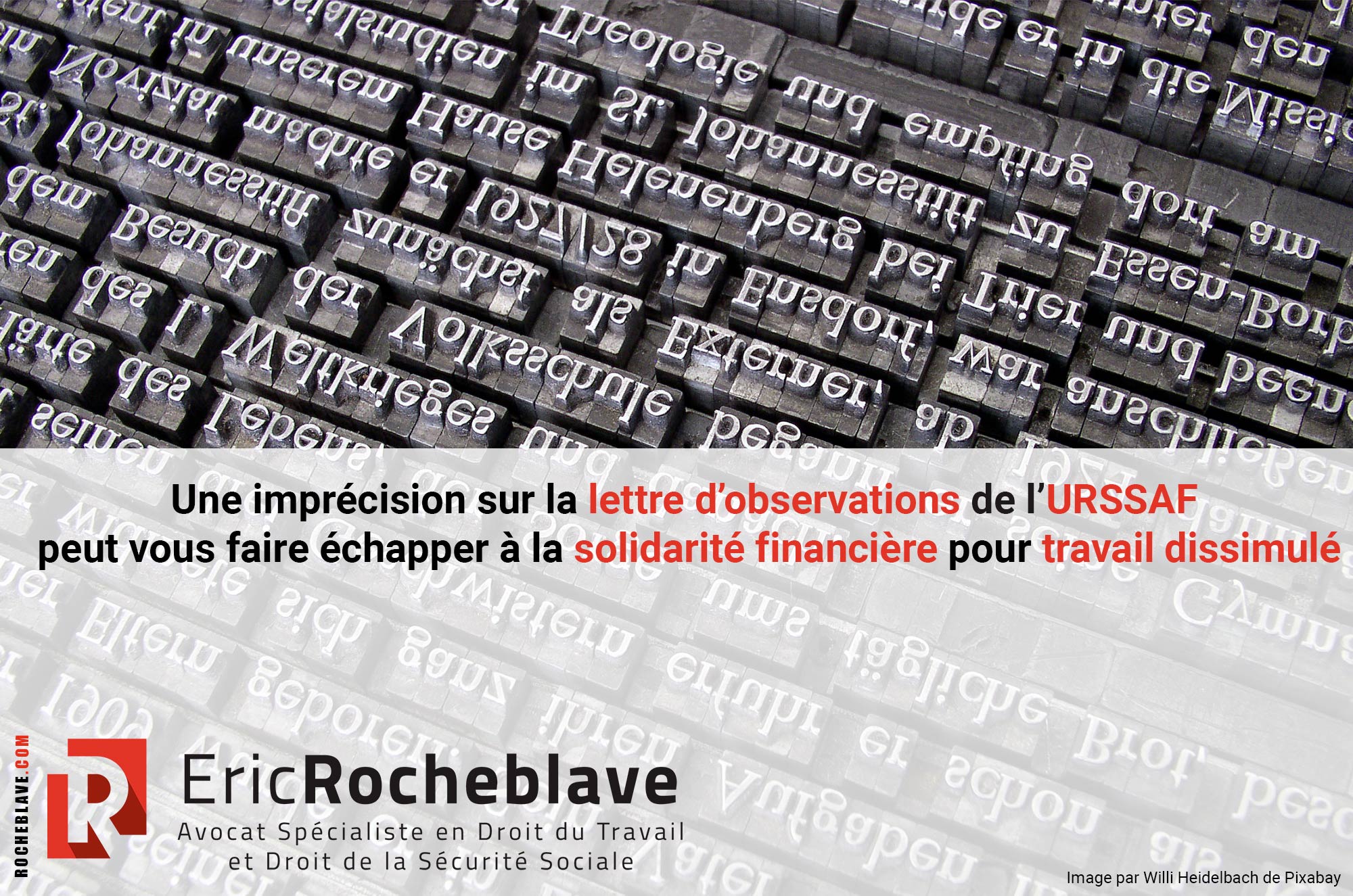 Une imprécision sur la lettre d’observations de l’URSSAF peut vous faire échapper à la solidarité financière pour travail dissimulé