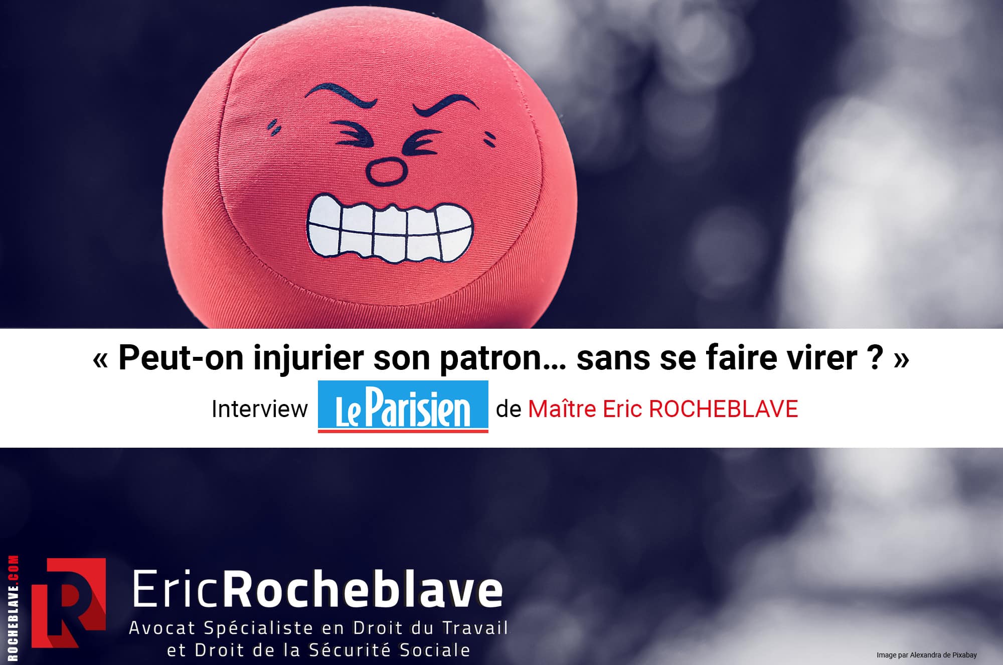 « Peut-on injurier son patron… sans se faire virer ? » Interview Le Parisien de Maître Eric ROCHEBLAVE