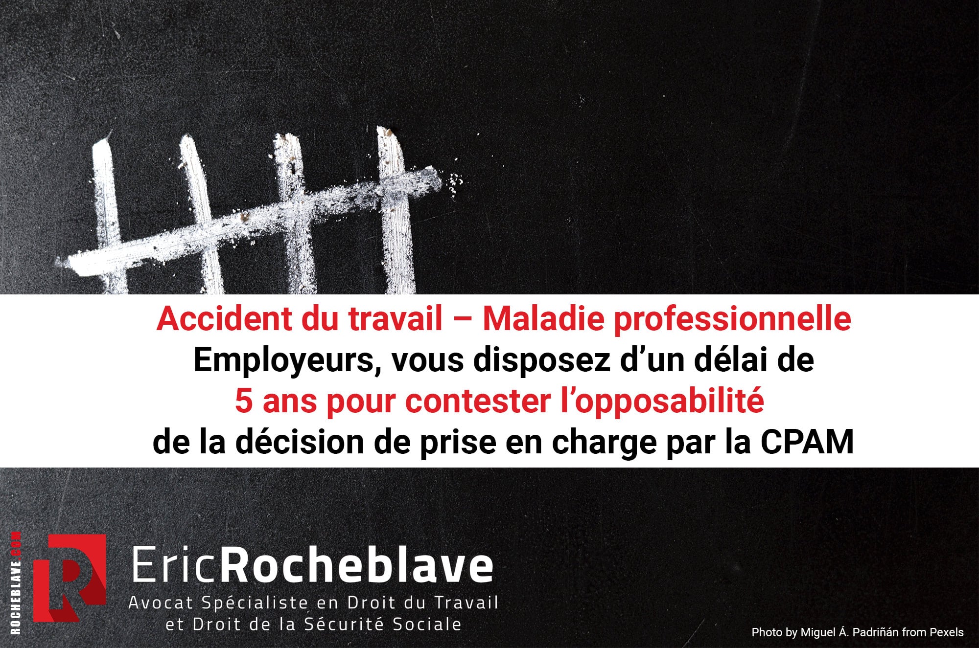 Accident du travail – Maladie professionnelle :  Employeurs, vous disposez d’un délai de 5 ans pour contester l’opposabilité de la décision de prise en charge par la CPAM