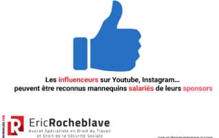 Les influenceurs sur Youtube, Instagram… peuvent être reconnus mannequins salariés de leurs sponsors