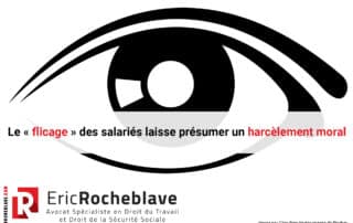 Le « flicage » des salariés laisse présumer un harcèlement moral