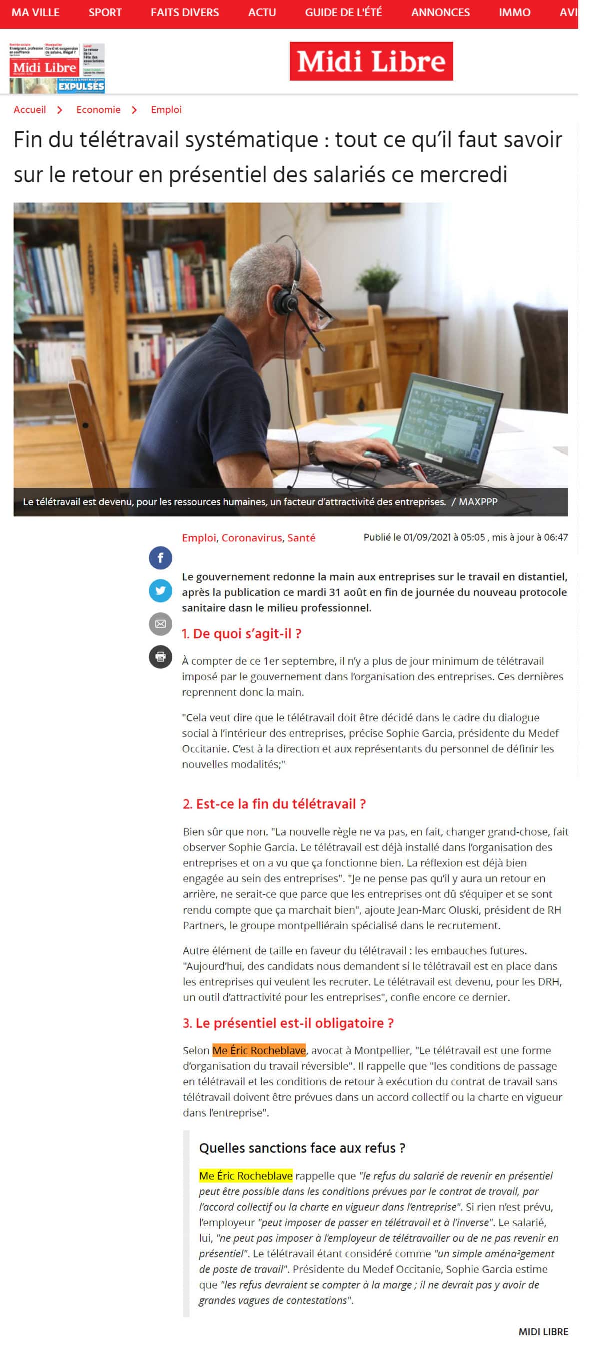 télétravail