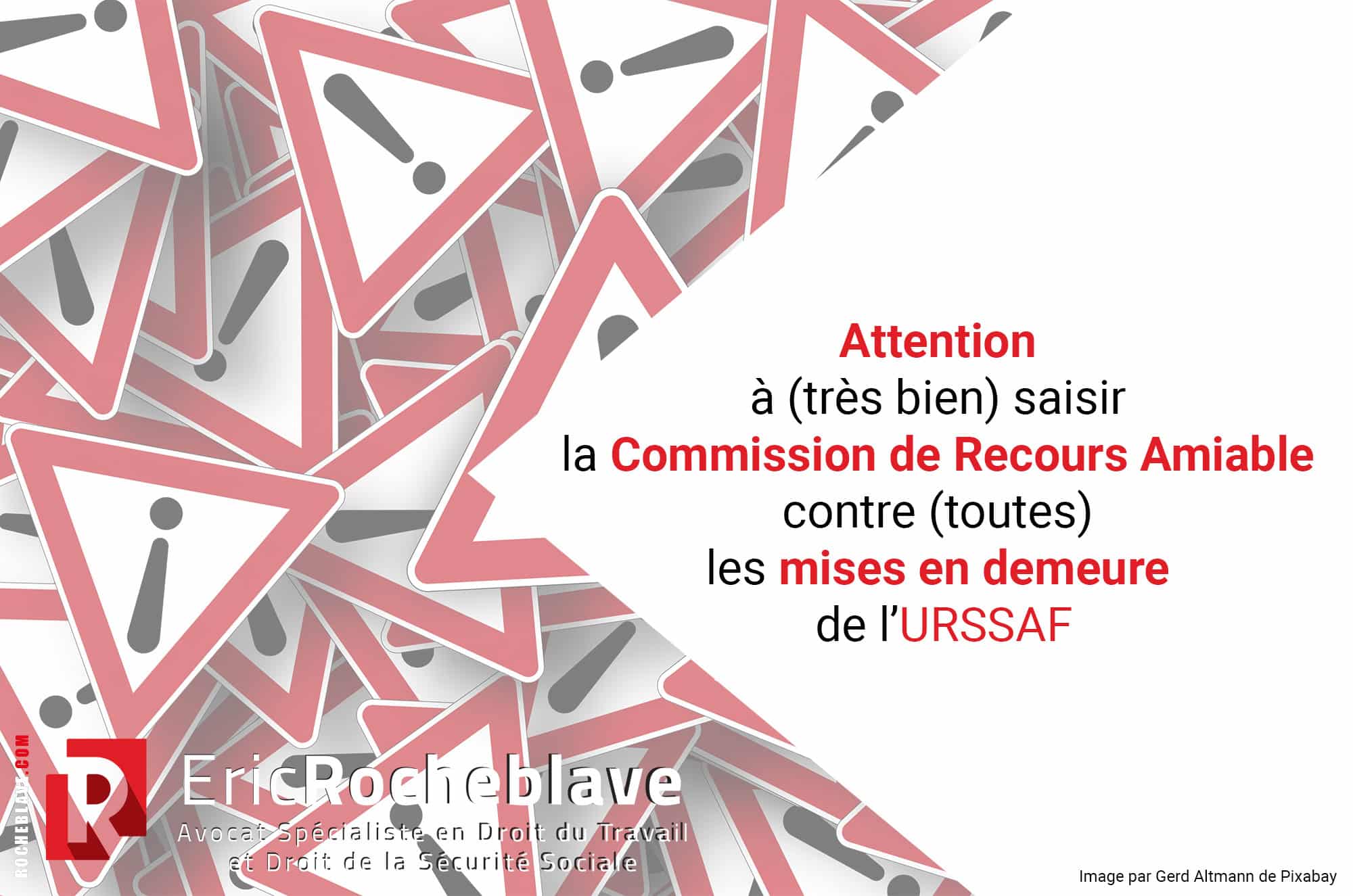 Attention à (très bien) saisir la Commission de Recours Amiable contre (toutes) les mises en demeure de l’URSSAF