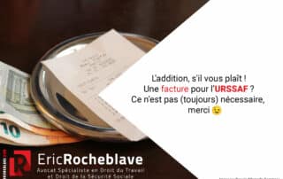 L'addition, s'il vous plaît ! Une facture pour l’URSSAF ? Ce n’est pas (toujours) nécessaire, merci 😉