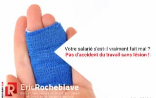 Votre salarié s’est-il vraiment fait mal ? Pas d’accident du travail sans lésion !