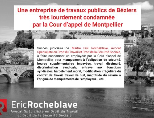 Une entreprise de travaux publics de Béziers très lourdement condamnée par la Cour d’appel de Montpellier