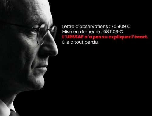 Lettre d’observations : 70 909 € Mise en demeure : 68 503 € L’URSSAF n’a pas su expliquer l’écart. Elle a tout perdu.