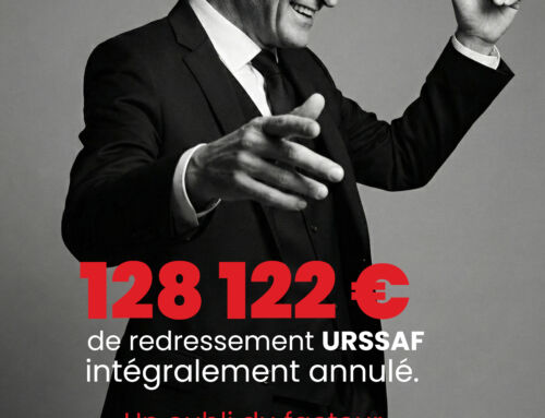 128 122 € de redressement URSSAF intégralement annulé. Un oubli du facteur.