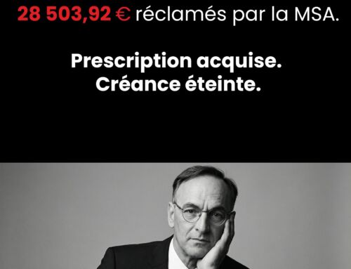 28 503,92 € réclamés par la MSA. Prescription acquise. Créance éteinte.