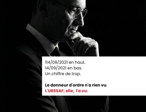 114/09/2021 en haut. 14/09/2021 en bas. Un chiffre de trop. Le donneur d&rsquo;ordre n&rsquo;a rien vu. L&rsquo;URSSAF, elle, l&rsquo;a vu.