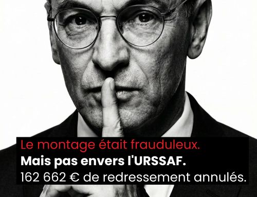 Le montage était frauduleux. Mais pas envers l&rsquo;URSSAF. 162 662 € de redressement annulés.