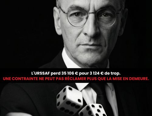 L&rsquo;URSSAF perd 35 106 € pour 3 124 € de trop. UNE CONTRAINTE NE PEUT PAS RÉCLAMER PLUS QUE LA MISE EN DEMEURE.