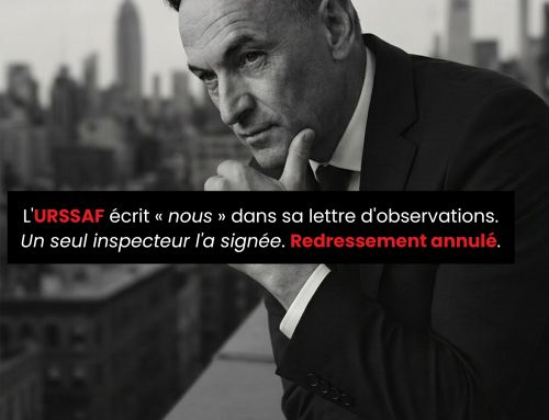 L&rsquo;URSSAF écrit « nous » dans sa lettre d&rsquo;observations. Un seul inspecteur l&rsquo;a signée. Redressement annulé.