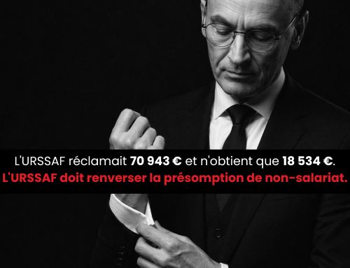 L&rsquo;URSSAF réclamait 70 943 € et n&rsquo;obtient que 18 534 €. L&rsquo;URSSAF doit renverser la présomption de non-salariat.
