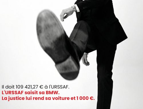 Il doit 109 421,27 € à l&rsquo;URSSAF. L&rsquo;URSSAF saisit sa BMW. La justice lui rend sa voiture et 1 000 €.