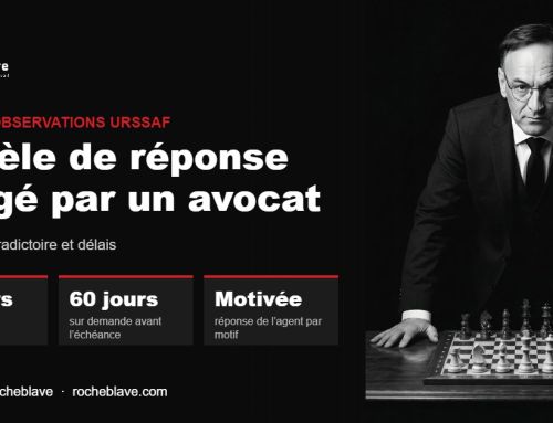 Avocat | Réponse à la lettre d’observations de l’URSSAF : modèle