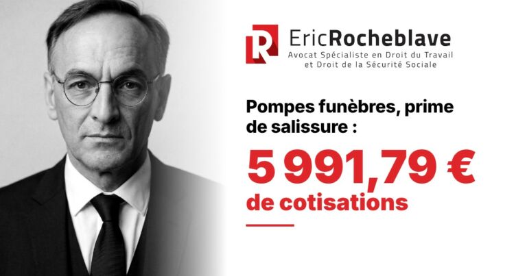 Pompes funèbres : sans preuve, la prime de salissure est réintégrée (5 991,79 €)
